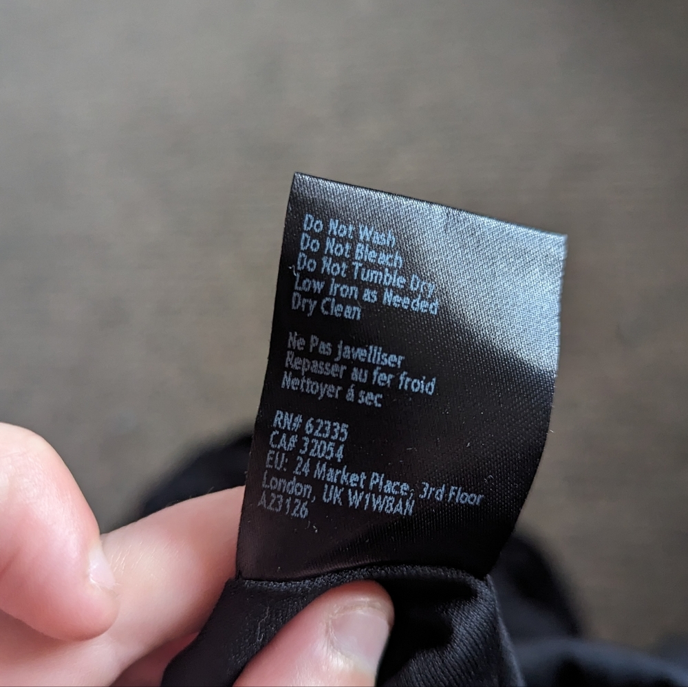 BHLDN Black One Shoulder Dress - Picture 8 of 8
